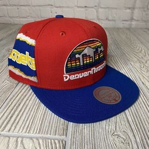 Denver Nuggets Mitchell & Ness NBA Jumbotron Snapback HWC Hardwood Classics Hat
